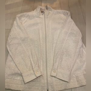 Draper’s & Damon’s White Eyelet Jacket